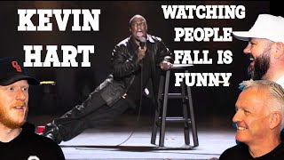 Kevin Hart - Watching People Fall is Funny REACTION!! | OFFICE BLOKES REACT!!
