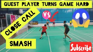 Badminton - When a guest player turns night mare to you 😨😯⚠️🎯#badmintongame #badminton #inaikuiruku