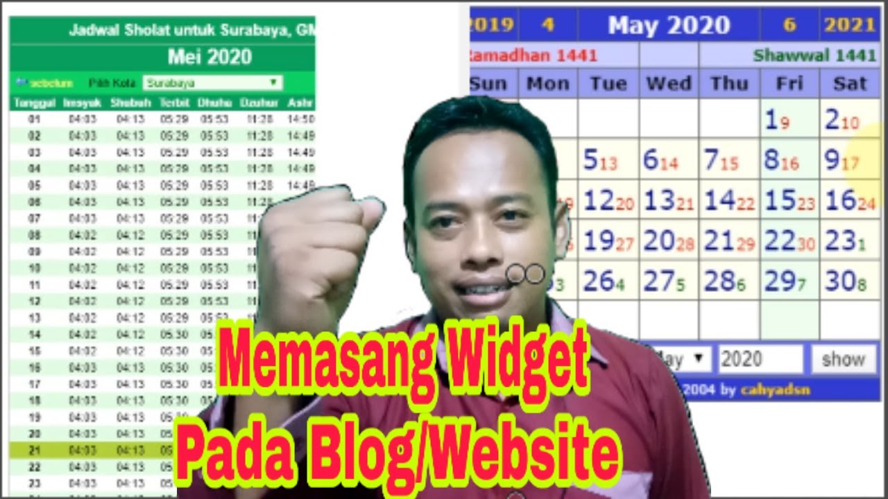 Cara Memasang Jadwal Shalat Di Blog | Memasang Widget Jadwal Sholat Dan ...