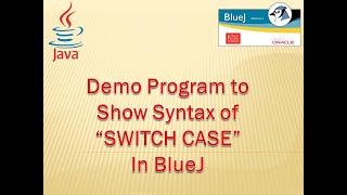Switch Case - Demo Program in BlueJ #BlueJ, #JAVA, #ComputerProgramming, #Programming