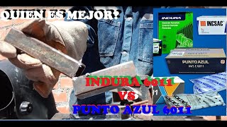 Electrodo INDURA Vs PUNTO AZUL 6011 #6011 #welder  #welding