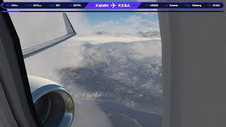 X-PLANE 11 LIVE / KMMH-KSBA / 738ASL / ENHANCED SKYSCAPES / QUALITY PILOTS