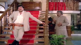 Dr.Vishnuvardhan Smart Warns To Vajramuni and Sundar Raj  | Jayasimha Kannada Movie Scene