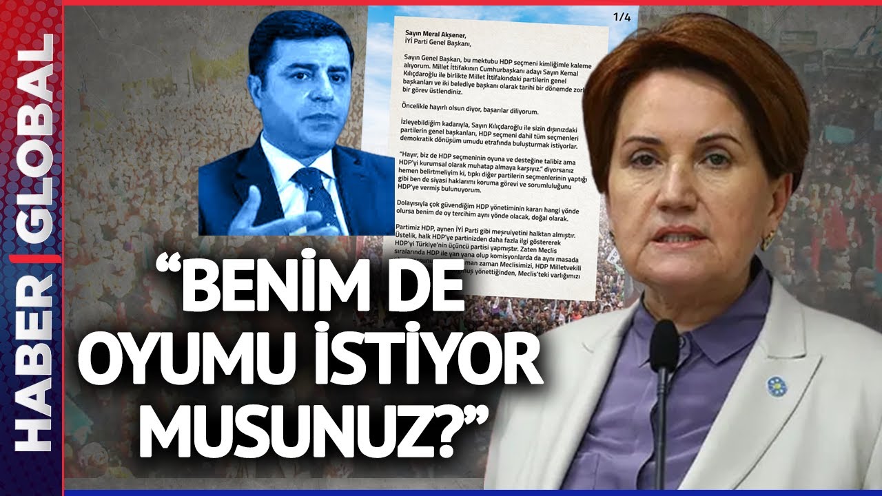 Selahattin Demirtaş'tan Meral Akşener'e Açık Mektup - YouTube