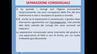 LA SEPARAZIONE E IL DIVORZIO