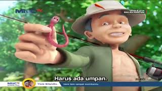 Mancing bersama atok di sungai  Dan mencari ikan cupang | Upin dan ipin