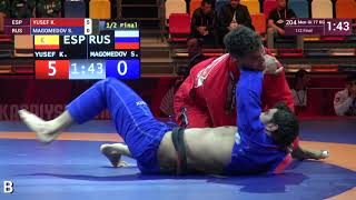 1/2 Men-Gi - 77 kg: K. YUSEF (ESP) v. S. MAGOMEDOV (RUS)