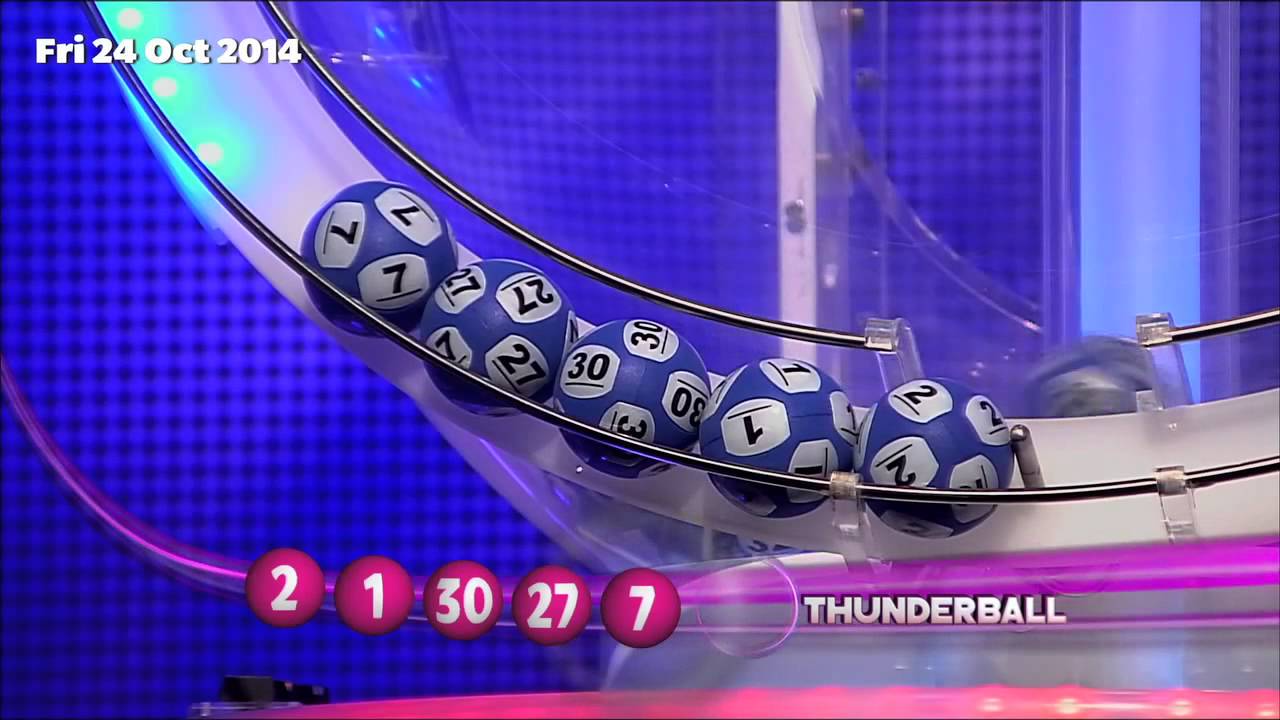 The National Lottery ‘Thunderball’ Draw Results From Friday 24th ...