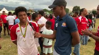 CAMPION COLLEGE STAR MAN KAI MYLES AFTER WINNING U16 “PRACTICE MAKES PERFECT!!” STGC 0-1 CAMPION