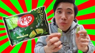 특템!!! 녹차킷캣 먹어봤어요? 맛나~ (Eating a Green Tea Kit Kat)