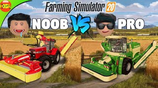 Noob🤤 Vs Pro😎 | Making Hay in Farming Simulator 20