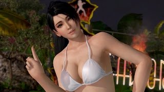 DOAX3 Momiji EVENT PARADISE (紅葉、水着：純白のビキニ、髪型：ポニーテール) Pure white bikini