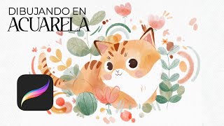 Crea una ilustración ACUARELA