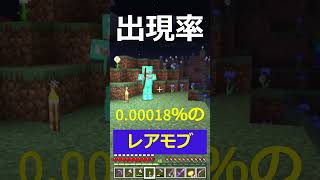 【マイクラ の うわさ】これはまぼろしか？フルダイヤモンド防具のモブに出会ったことある？！出現率は驚異の0,00018％ // Full Diamond Gear Mob #shorts