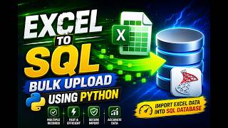🔥 Excel to SQL Server Using Python | Bulk Upload Thousands of Records in Seconds. #Excel #Python