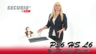 HSM Securio P36 HS L6 NSA High Security Shredder