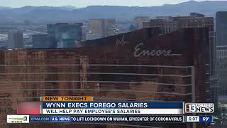 Wynn resorts executives forego salaries