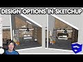 Showing Multiple Furniture Options in SketchUp - INTERIOR DESIGN TUTORIAL