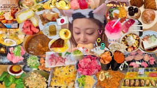 【モッパン日記】きっとドイツで太るから今から脂肪蓄える🐷🍣史上最高に長い動画🎥ポップコーン必須🍿