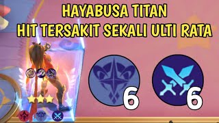 HAYABUSA TITAN HIT TERSAKIT SEKALI ULTI RATA !! LING SKILL 2 MAGIC CHESS META 2024