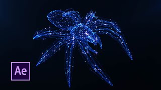 Trapcode FORM & PARTICLES OBJ Tutorial. SPIDER Brilliant. After Effects Tutorial.Motion Graphic