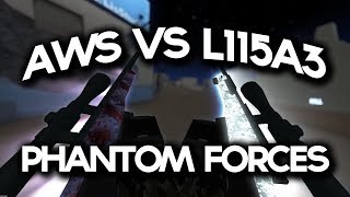 Aws Vs L115a3 In Phantom Forces Roblox - roblox phantom forces dumb moments