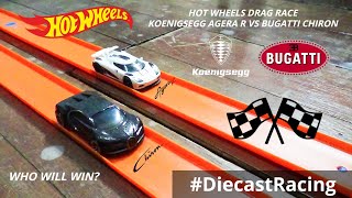 Hot Wheels Drag Race | Koenigsegg Agera R VS Bugatti Chiron