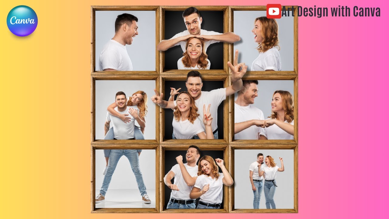 Unique In The Box Photo Collage Canva Tutorial Youtube