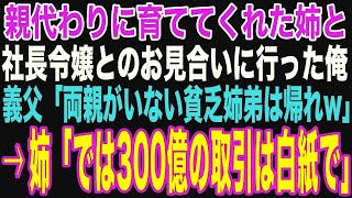 【朗読スカッと人気動画まとめ】親代わりに俺を育ててくれた姉と社長令嬢とのお見合いに行くと、義父「貧乏姉しか家族がいない奴は論外だw」→直後、姉が笑顔で「分かりました。では