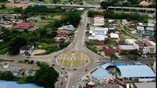 Jalan Yap Tau Sah. Kluang.  Short drone hyperlapse.