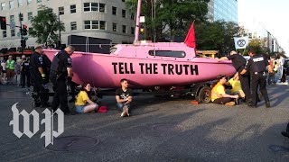 'Shut it down!': Protestors block D.C. streets to demand action on climate change