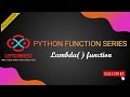Lambda function in python