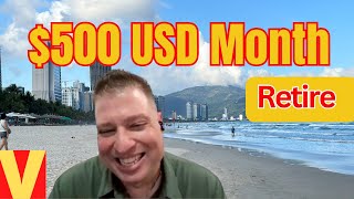 American retired early overseas on 500 USD per month