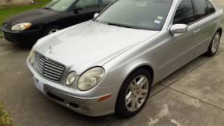 2003 Mercedes Benz E500 Start up Engine and full tour