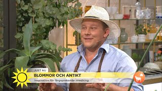 Så inreder du med blommor och antikt - Nyhetsmorgon (TV4)