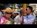 Cool Dude Playing Kaen Pipes Loei At The Phi Ta Khon, Ghost Mask Festival