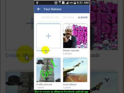 How to create an album in Facebook android app How to create an album in Facebook android app