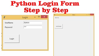 Python Login Form Step by Step