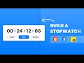 Create a Stopwatch Using HTML CSS & JavaScript