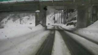 【車載動画】　雪の余呉（国道365号線）その2