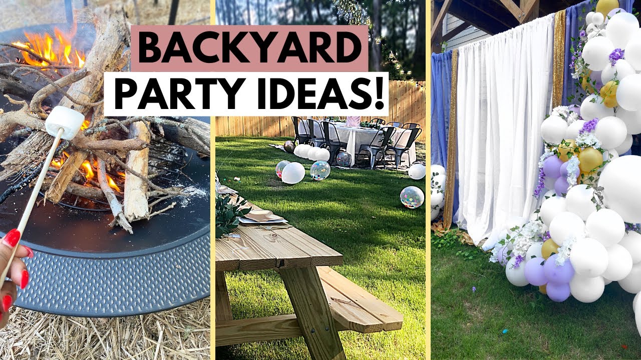 BACKYARD PARTY IDEAS! | Affordable Backyard Decor, Fire Pit, And Fun ...