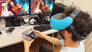VRCeption: fishing with Oculus Go through Vive Focus