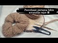 TUTORIAL CARA MERAJUT SCRUNCHIE/ IKAT RAMBUT RAJUT | SCRUNCHIE CROCHET | BEGINNER FRIENDLY