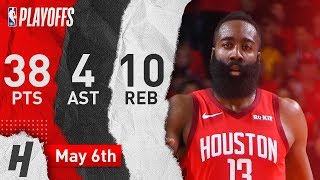 James Harden Full Game 4 Highlights Rockets vs Warriors 2019 NBA Playoffs - 38 Pts, 4 Ast, 10 Reb!