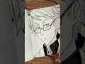 drawing kunikidadoppo from bungoustraydogs manga mangaka sketchbook inkdrawing fanart