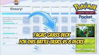 New Expert Solo Battle Task with Max 3 Diamonds Only Cards Agro Grass Deck (Infernape Ex \u0026 7 Others)