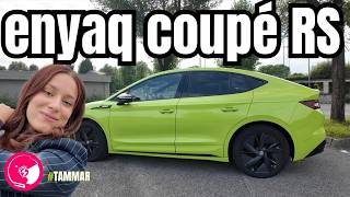 Cosa rende speciale questa SKODA ENYAQ COUPE RS verde FLUO?