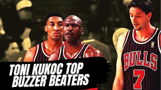 TONI KUKOC | TOP 4 Buzzer Beaters+Pippen gets angry on Kukoc! [Hall of Fame] 2021