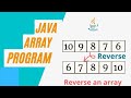 Java program to print array elements in reverse order