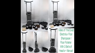 Video of it Working Electrolux Epic Floor Pro Shampooer/Polisher+3 Sets of Head S105B #nustuffthrift